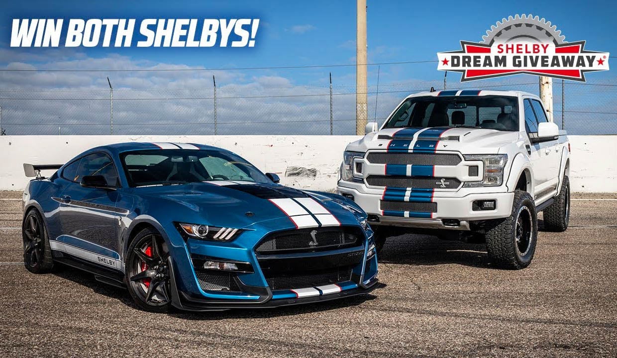 Win a 2020 Ford Mustang Shelby GT500 and a Shelby F-150 Truck