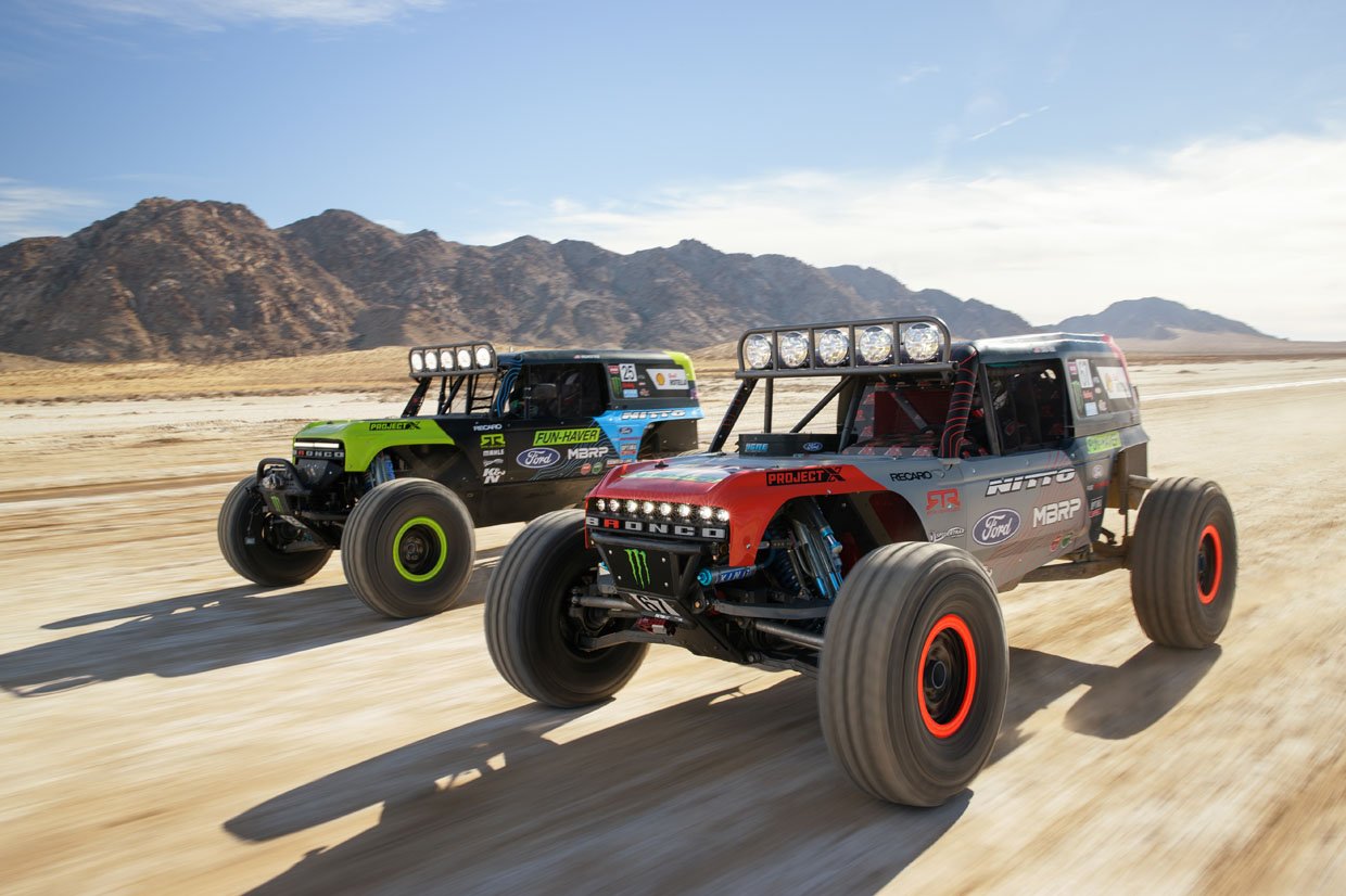 Ford Shows Off Bronco Ultra4 4400 Unlimited Class Desert Racing Trucks