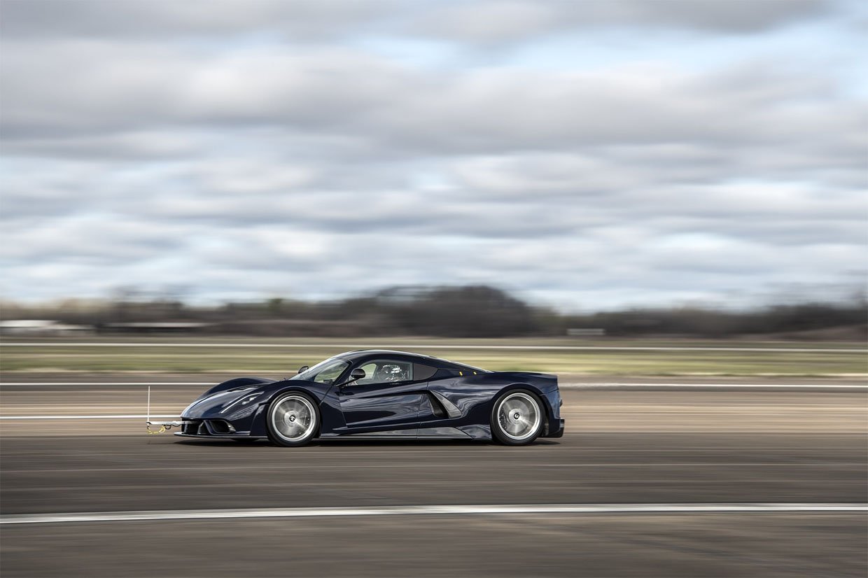 Hennessey Venom F5 Hits 200 mph in Testing with Only Half its Horsepower