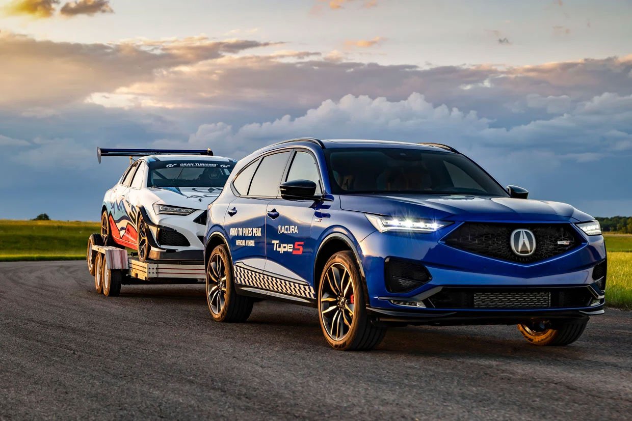 Acura Shows off 2022 MDX Type S as Tow Car for Pikes Peak Racers