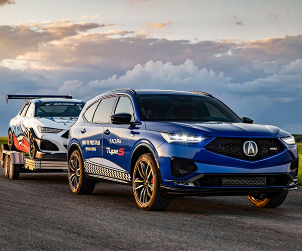 Acura Shows off 2022 MDX Type S as Tow Car for Pikes Peak Racers