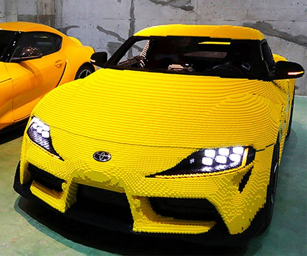 Life-size LEGO Toyota GR Supra Has Almost 500,000 Bricks