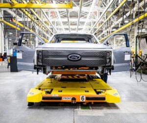 Pre-production Ford F-150 Lightning Trucks Rolling Off the Assembly Line