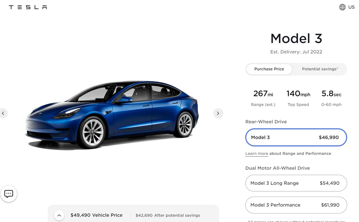 Tesla Increases Pricing by as Much as $10,000