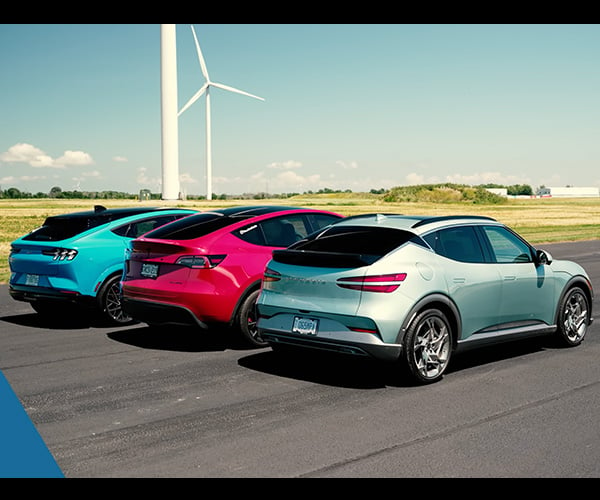 EV Drag Race: Tesla Model Y vs. Genesis GV60 vs. Mustang Mach-E GT