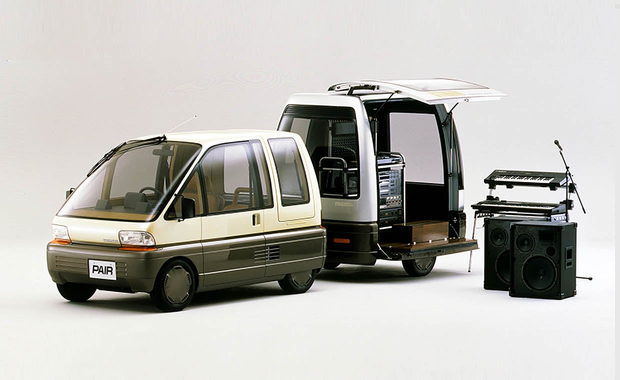 The Mazda Pair Concept Was the Cutest Van and Trailer Combo