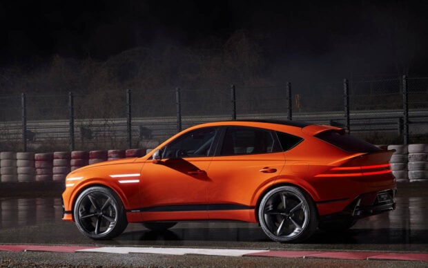 The Genesis GV80 Coupe Concept Is Hot as Magma