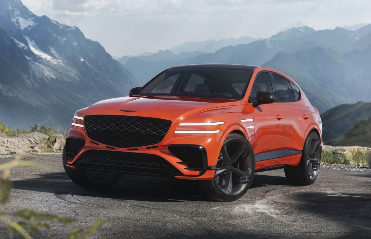 The Genesis GV80 Coupe Concept Is Hot as Magma