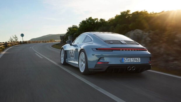 Porsche 911 S/T Shore Blue Metallic Rear