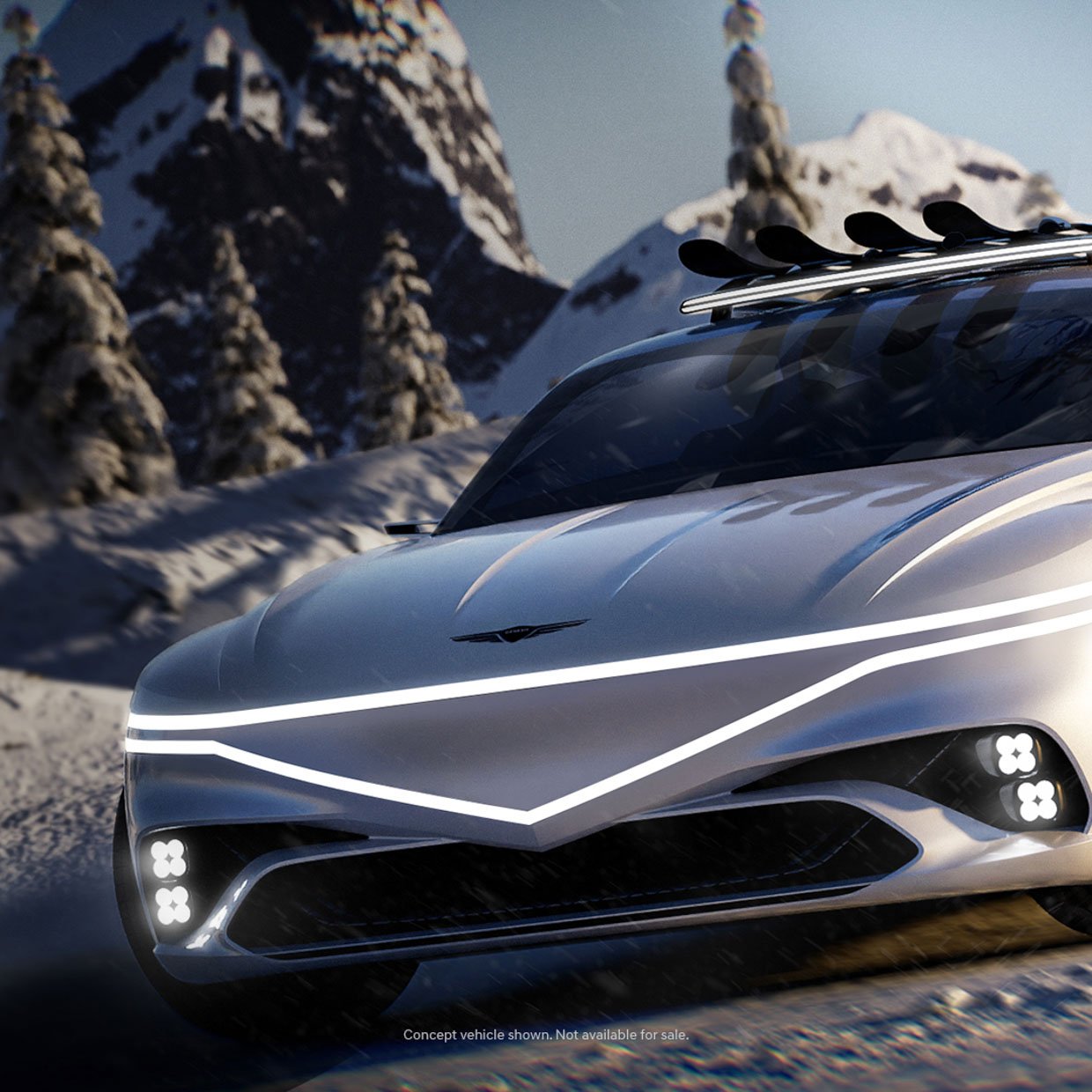 Genesis X Snow Speedium Concept Driving