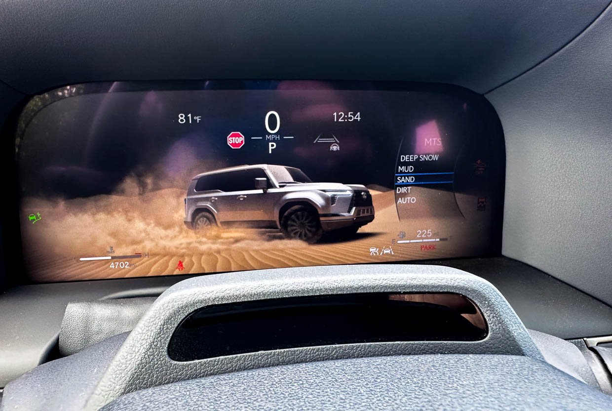 2024 Lexus GX 550 Overtrail Digital Instrument Panel