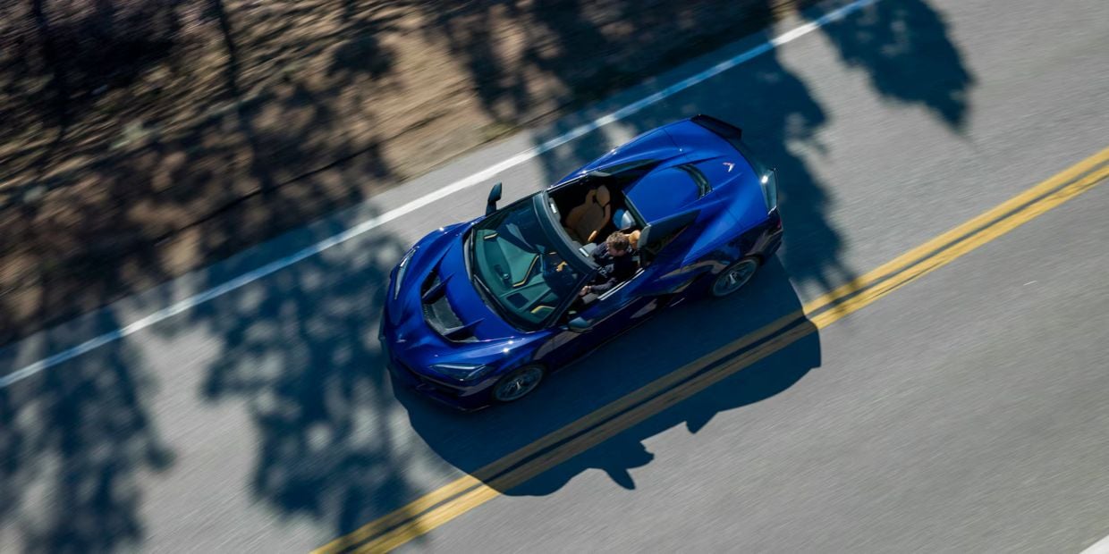 2025 Chevrolet Corvette ZR1 Convertible Top Down