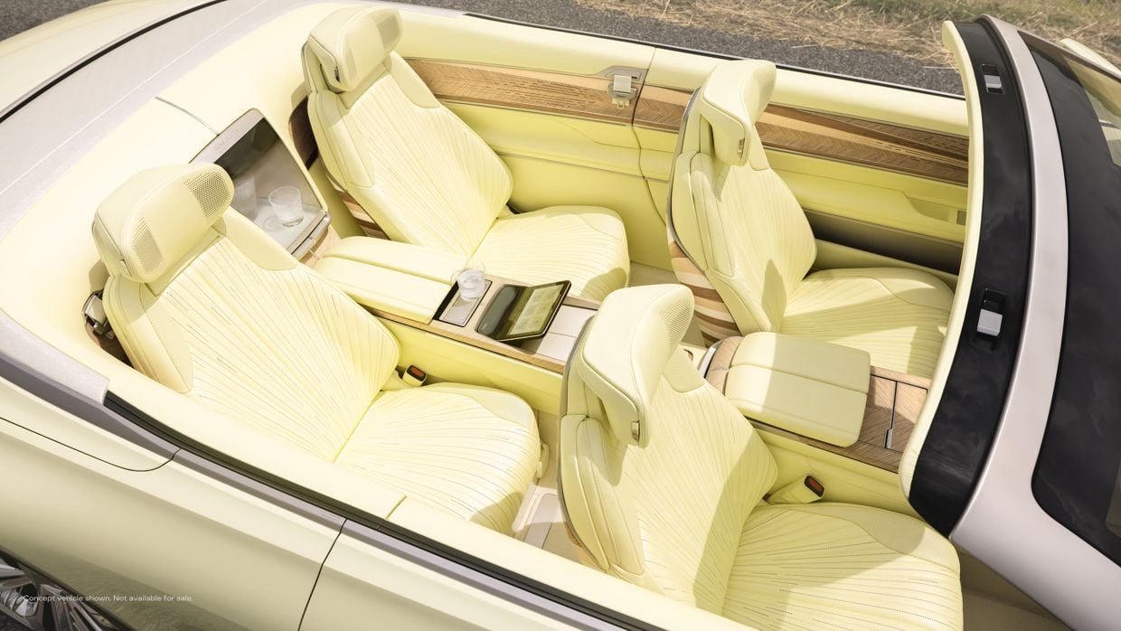 Cadillac Sollei Concept EV Convertible Seats Overhead View